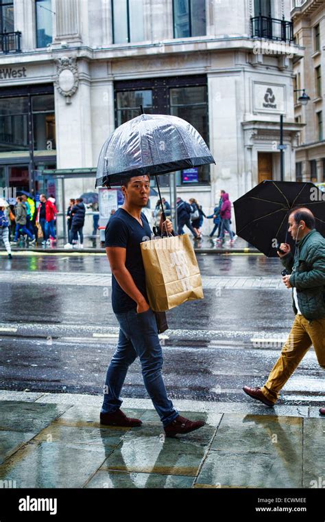 A rainy day in London Stock Photo - Alamy