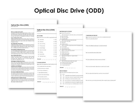 Optical Disc Drive (ODD) | Teaching Resources
