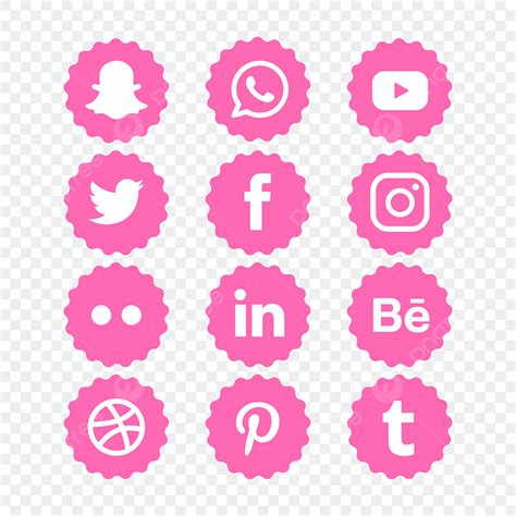 Transpare Vector Design Images, Pink Icon Transparent Background, Pinkicons, Instagram Icon ...