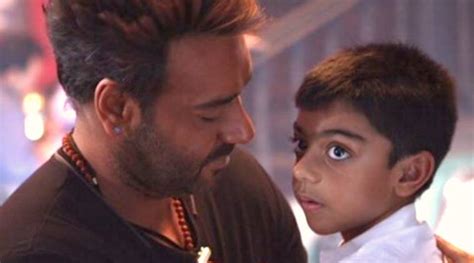 Ajay Devgn’s son Yug visits him on Golmaal 4 sets and their candid ...