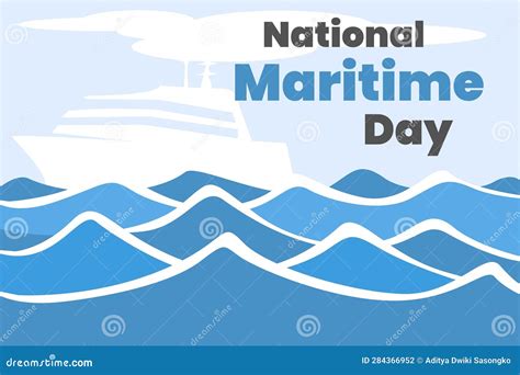 National Maritime Day Poster Stock Vector - Illustration of poster ...