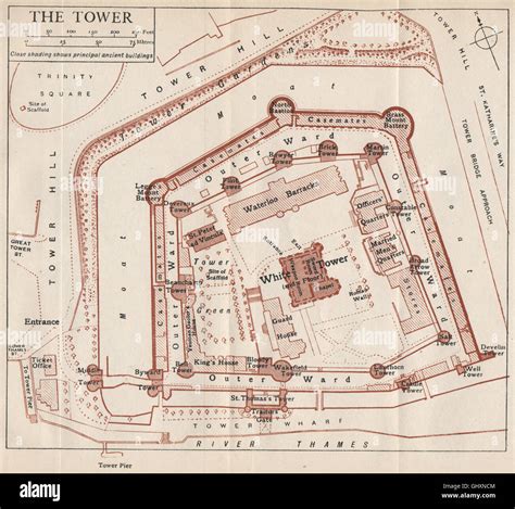 Tower of london map hi-res stock photography and images - Alamy