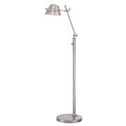 Spencer LED Floor Lamp - Brushed Nickel | Quoizel (QZ/SPENCER/FL BN)