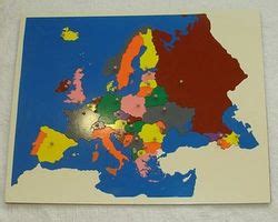Individual Continent Puzzle Map
