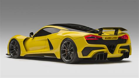 Download Car Yellow Car Supercar Vehicle Hennessey Venom F5 HD Wallpaper