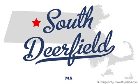 Map of South Deerfield, MA, Massachusetts