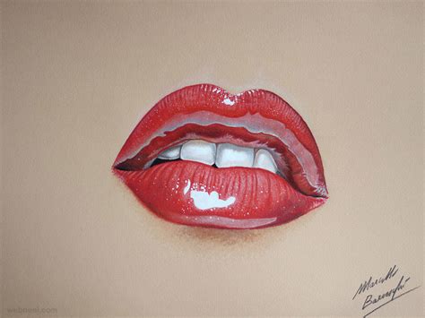 Color Pencil Drawing Lips 3 - Preview