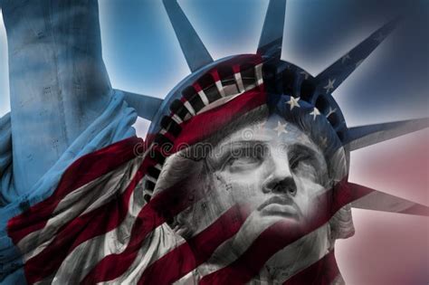 Statue Of Liberty American Flag Tattoo