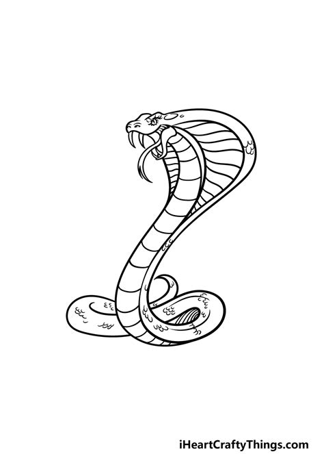 Easy Cobra Snake Drawings