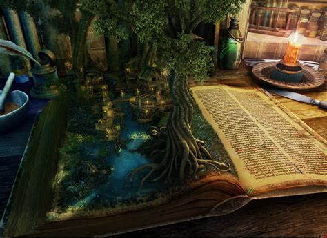 Spec Art, Books, Trees, Digital Art Wallpapers HD / Desktop and Mobile ...