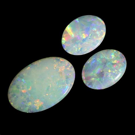 1.48Cts 3ps Fire Opal Parcels South Australian Opals