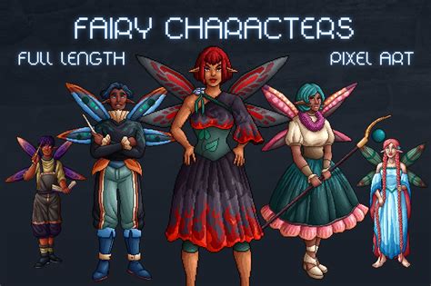 Fairy Characters Pixel Art Pack on Behance