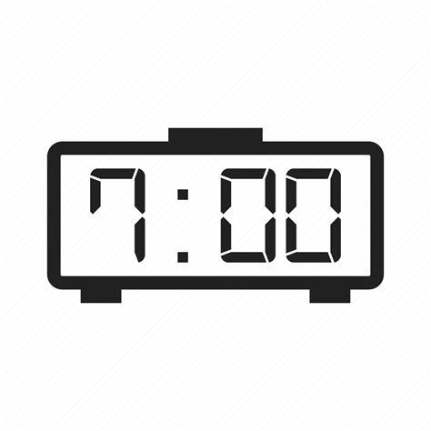 Clock, digital, display, electronic, led, number, time icon - Download ...