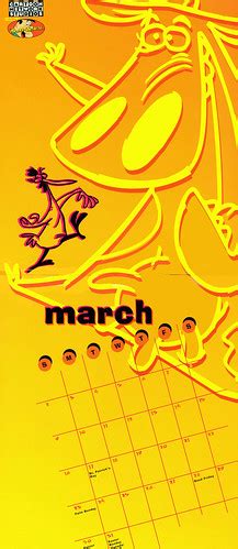 1997 March: Hanna-Barbera Cartoons calendar | Cow & Chicken … | Flickr