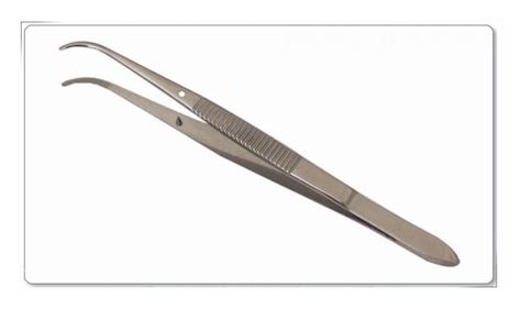 DR Instruments Dissecting Forceps with Curved Medium Points, Guide Pin ...