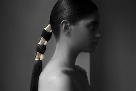 Gold Hair Cuff - Leonor Greyl USA