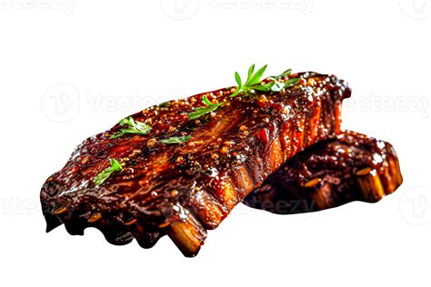 Tasty grilled pork ribs isolated on transparent background 25229485 PNG