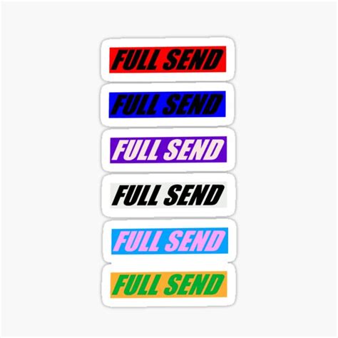 Full Send Stickers | Redbubble