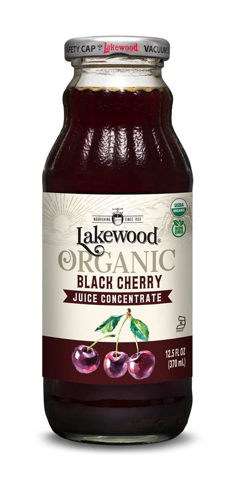 Organic Black Cherry Concentrate (12.5 oz, 6 pack) – Lakewood Organic