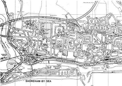 Shoreham-by-Sea England City Map - Shoreham-by-Sea England • mappery