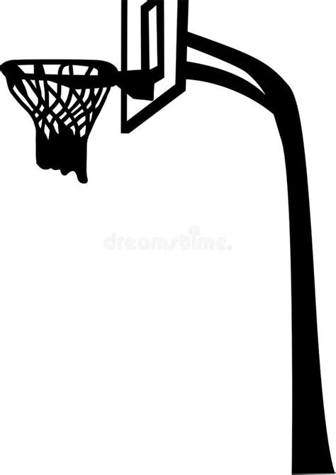 Basketball Backboard Silhouette Stock Vector - Illustration of ...