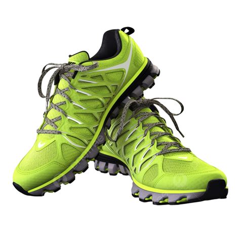 Green Transparent Sports Shoes, Sports Shoes, Gym Shoes, Green PNG ...