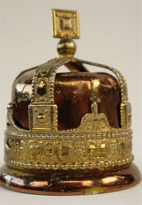 King George VI Coronation Crown Money Box 1937