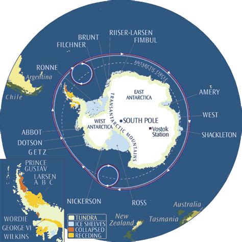 Map Of The World Antarctic Ocean - Wayne Baisey