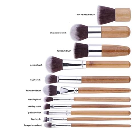 Makeup Bamboo Brush Set 10 Piece