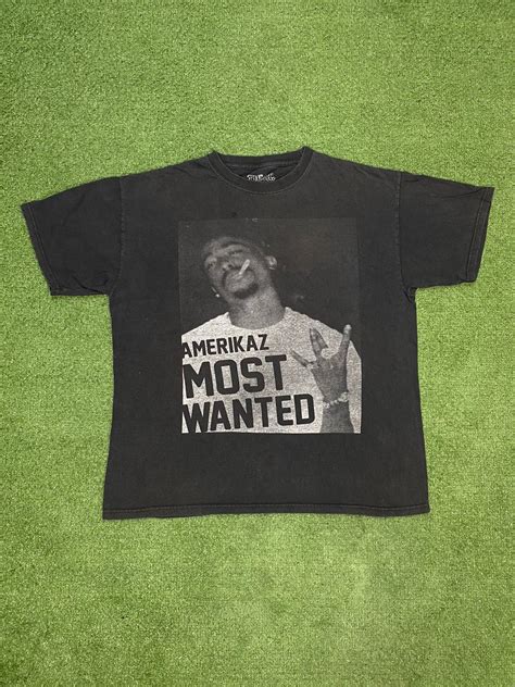 Band Tees Y2K Tupac amerikaz most wanted graphic tshirt | Grailed