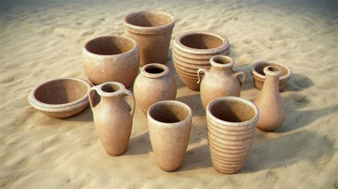 Handmade clay pots model - TurboSquid 1574613