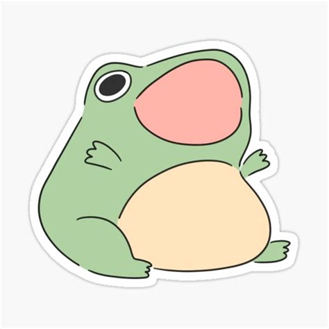 "Screaming froggy" Sticker for Sale by fluryedeanda | Redbubble
