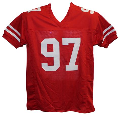 Nick Bosa Autographed/Signed San Francisco 49ers Red XL Jersey JSA ...