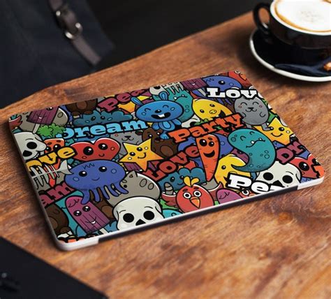 Cartoons Laptop Skin Sticker Cute Notebook Vinyl Decal Dell Hp - Etsy