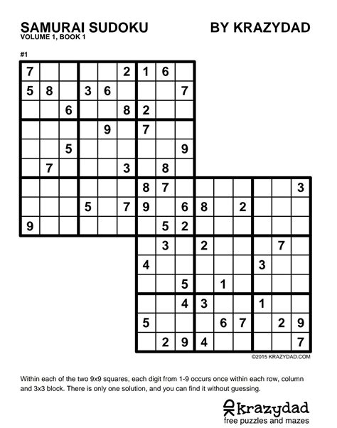 Krazydad Printable Sudoku - Printable Word Searches