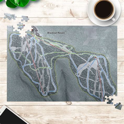 Blacktail Montana Ski Trail Map Puzzle | Map puzzle, Montana ski, Montana ski resort