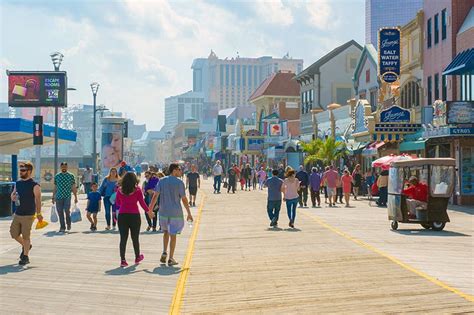 New Jersey Beaches - Boardwalk - Atlantic City Beach and Boardwalk