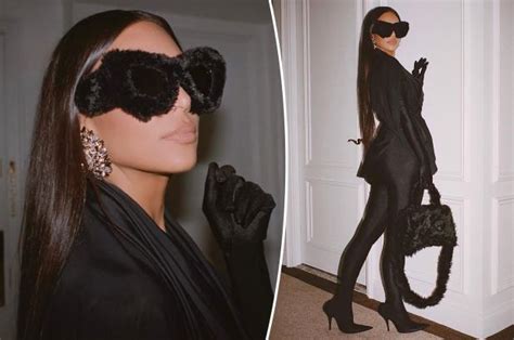 Kim Kardashian rocks furry $1K Balenciaga sunglasses