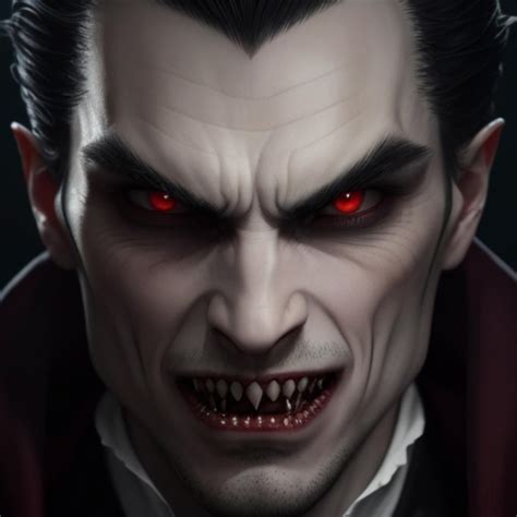 Premium AI Image | Dracula with his big theeth