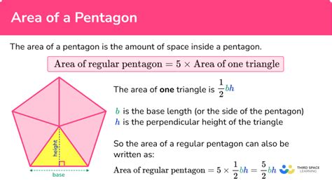 Area Of A Pentagon - GCSE Maths - Steps, Examples & Worksheet