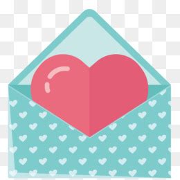 Mail - Heart-shaped envelope with pink and red wings - CleanPNG / KissPNG