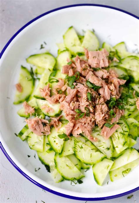 Tuna Cucumber Salad - Cooking LSL