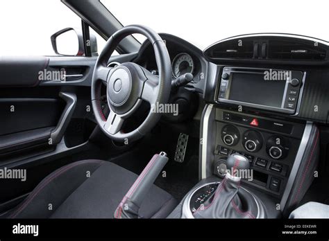 Interior of a modern sports car Stock Photo - Alamy