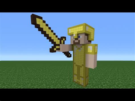 Minecraft Steve Gold Armor