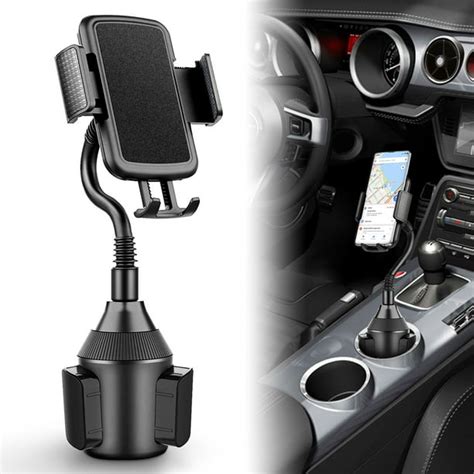 Car Cup Holder Phone Mount, Universal Adjustable Gooseneck Cup Holder ...