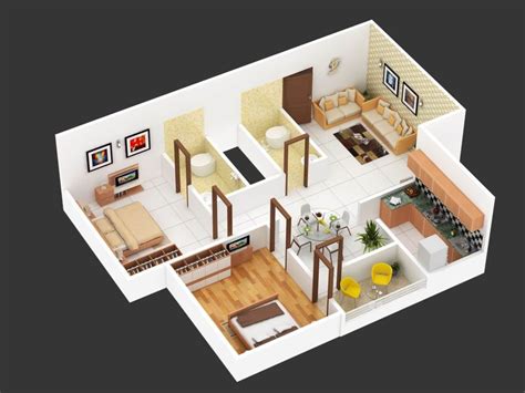 10 Modern 2 BHK Floor Plan Ideas for Indian Homes - Happho (2023)