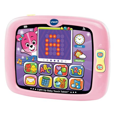 VTech Light-Up Baby Touch Tablet, Learning Toy for Baby, Pink - Walmart ...