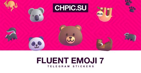 Telegram Sticker 🐨 from «Fluent Emoji #7» pack