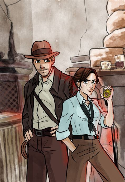 Indiana Jones and Marion Ravenwood by acidbetta on DeviantArt