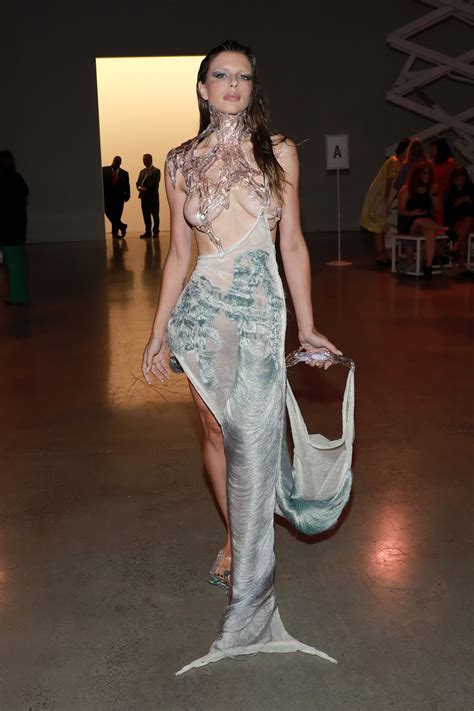 Julia Fox wears 'dripping wet' outfit at New York Fashion Week